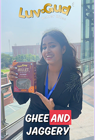 Customer sharing LuvGud ghee and jaggery cookies